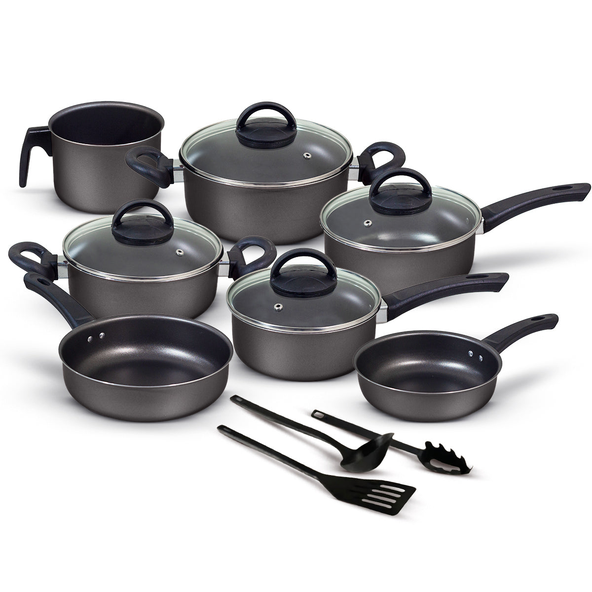 Jogo de Panelas Antiaderente 10 Peças - Teflon