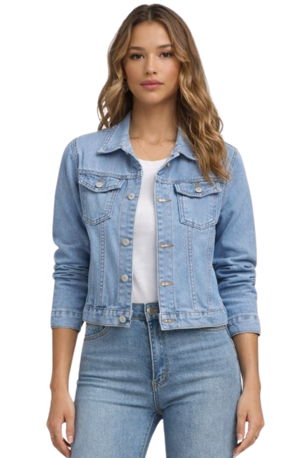 Harlow | Women’s Button Front Denim Jacket