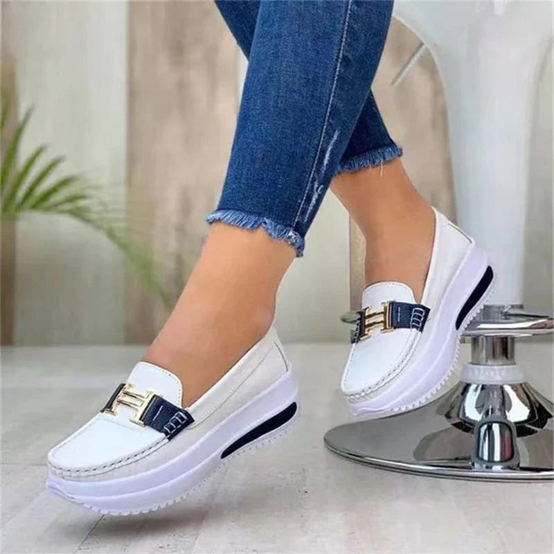 Mocassim Feminino de Couro Confort