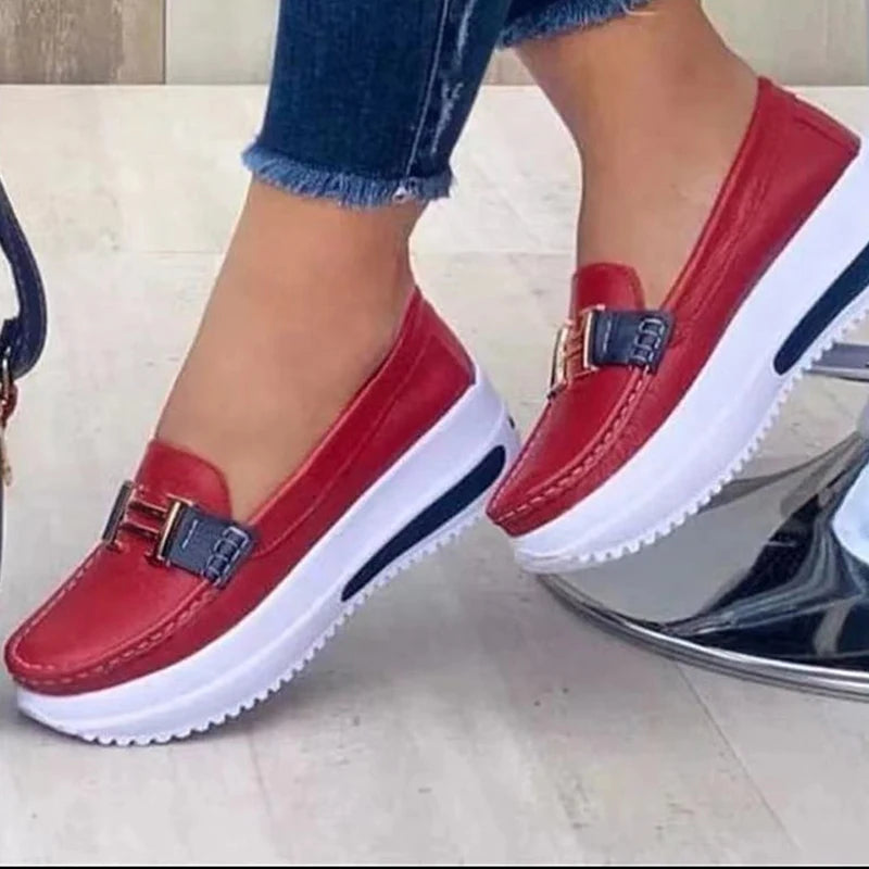 Mocassim Feminino de Couro Confort