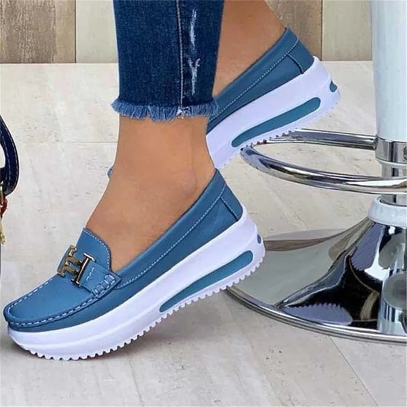 Mocassim Feminino de Couro Confort