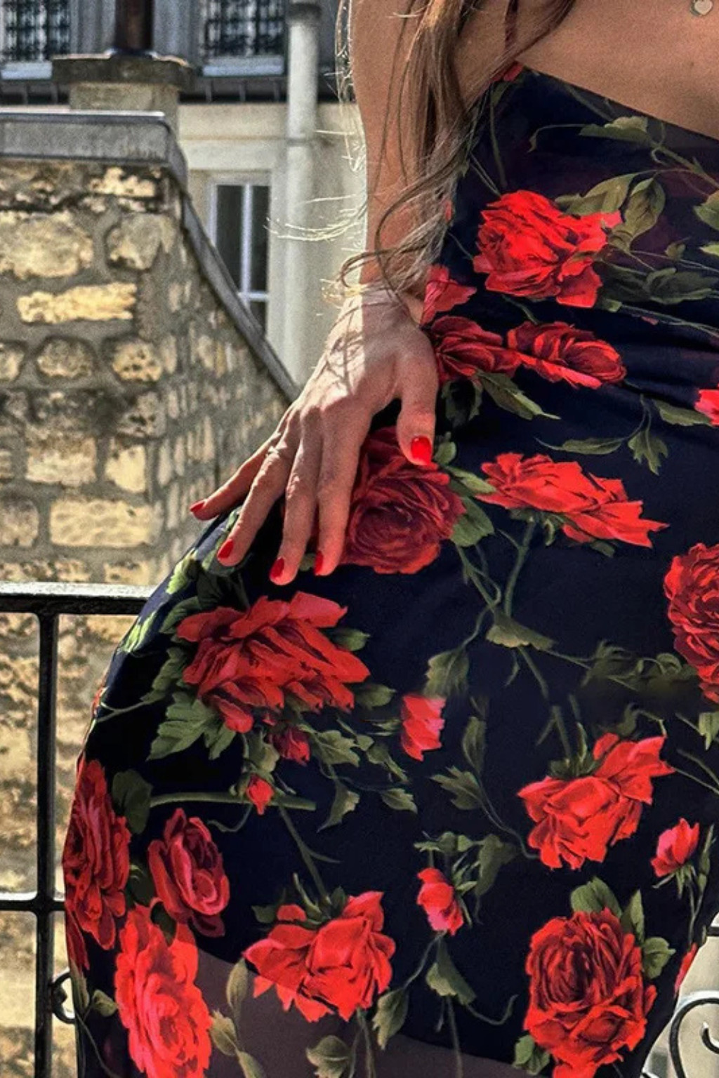 Elara | Women Floral Spaghetti Strap Maxi Summer Wedding Dress