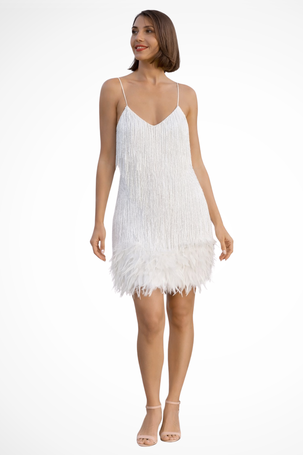 Faelyn | Women’s Fringe Detail Sleeveless Cocktail Dress