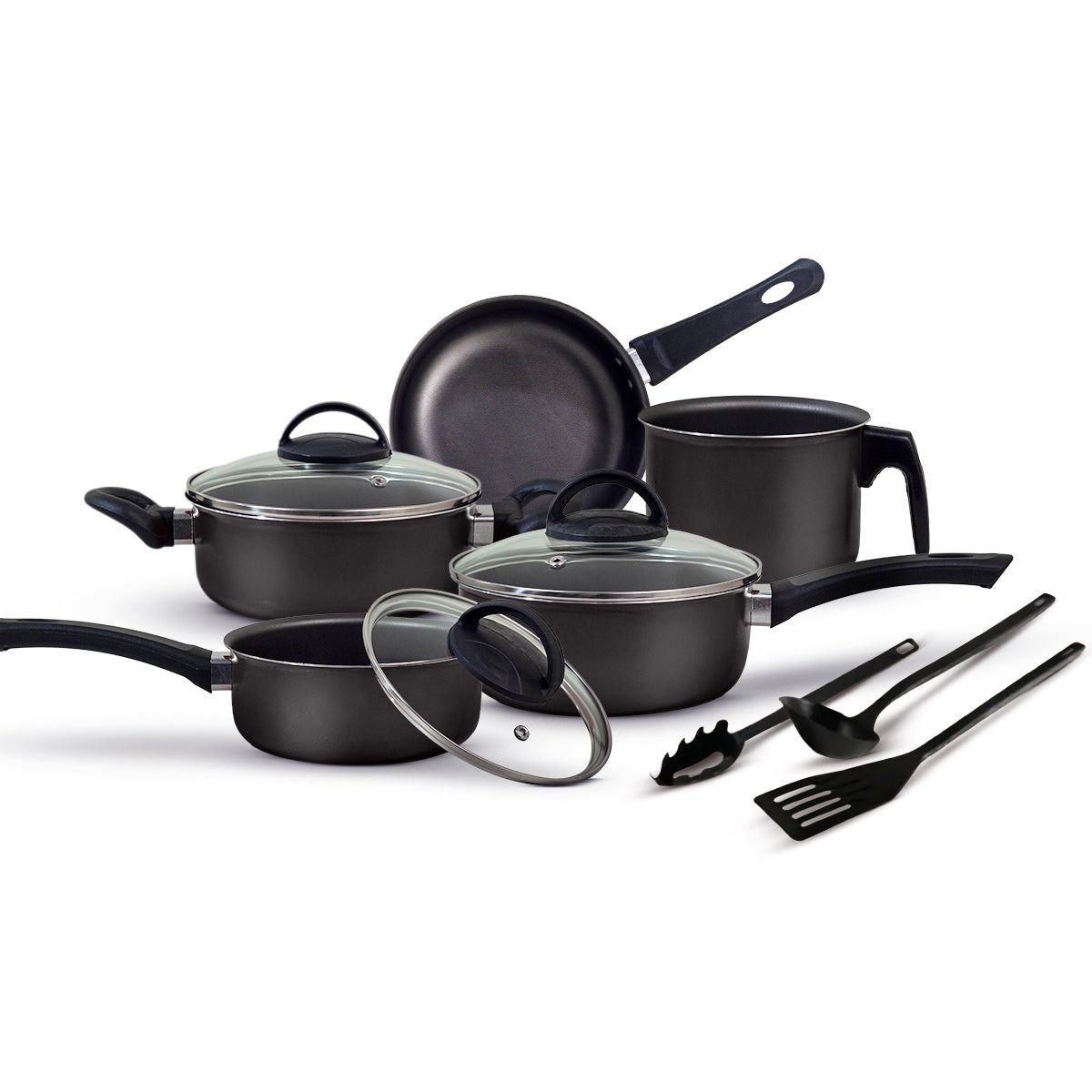 Jogo de Panelas Antiaderente 8 Peças - Teflon