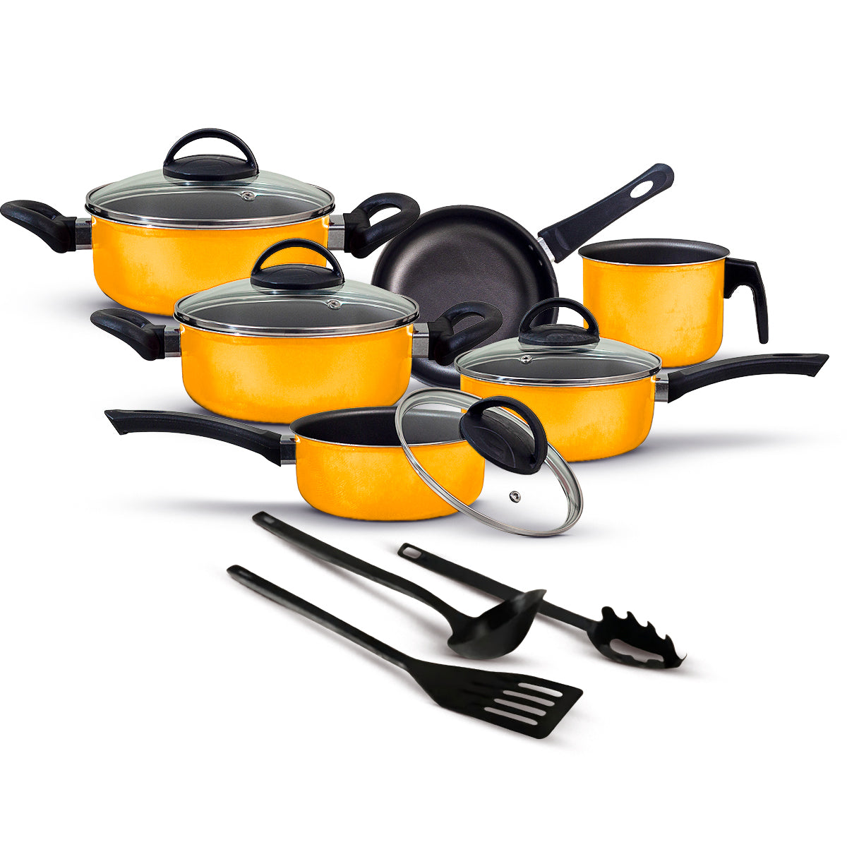 Jogo de Panelas Antiaderente 9 Peças - Teflon