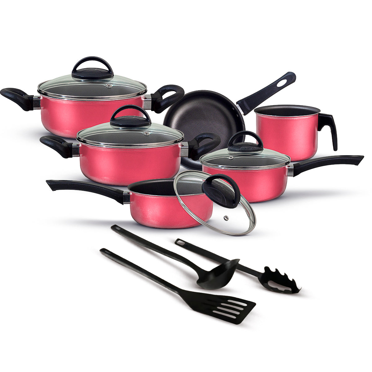 Jogo de Panelas Antiaderente 9 Peças - Teflon