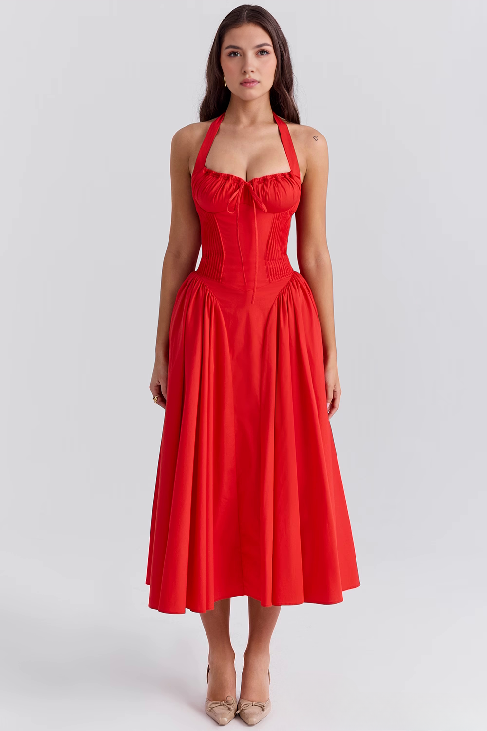 Midikleid Lena – figurformend aus Polyester