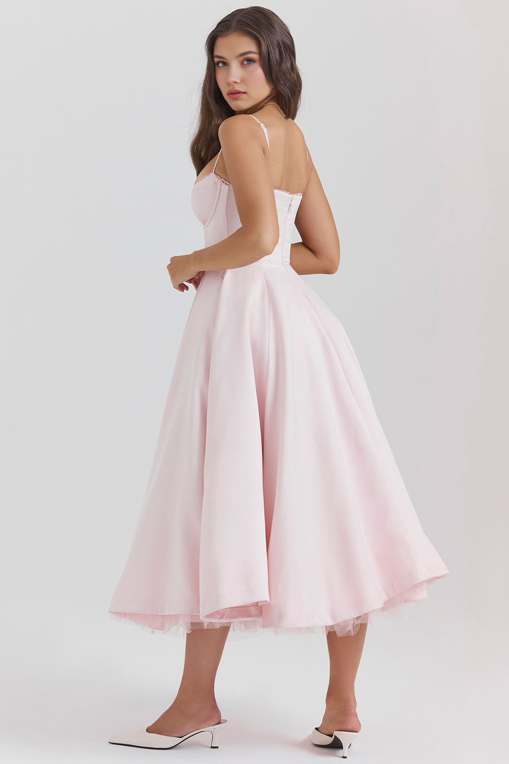 Midikleid Elisa – doppellagiges Design aus Polyester