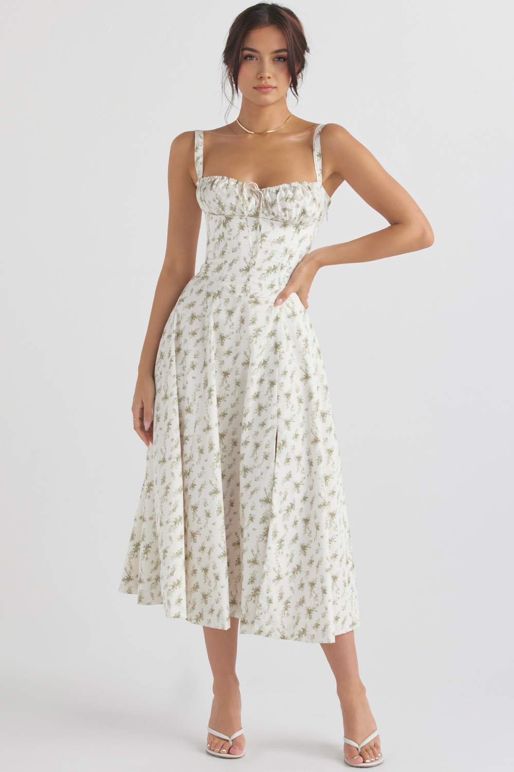 Midikleid Anna – mit Bustier-Oberteil aus Polyester