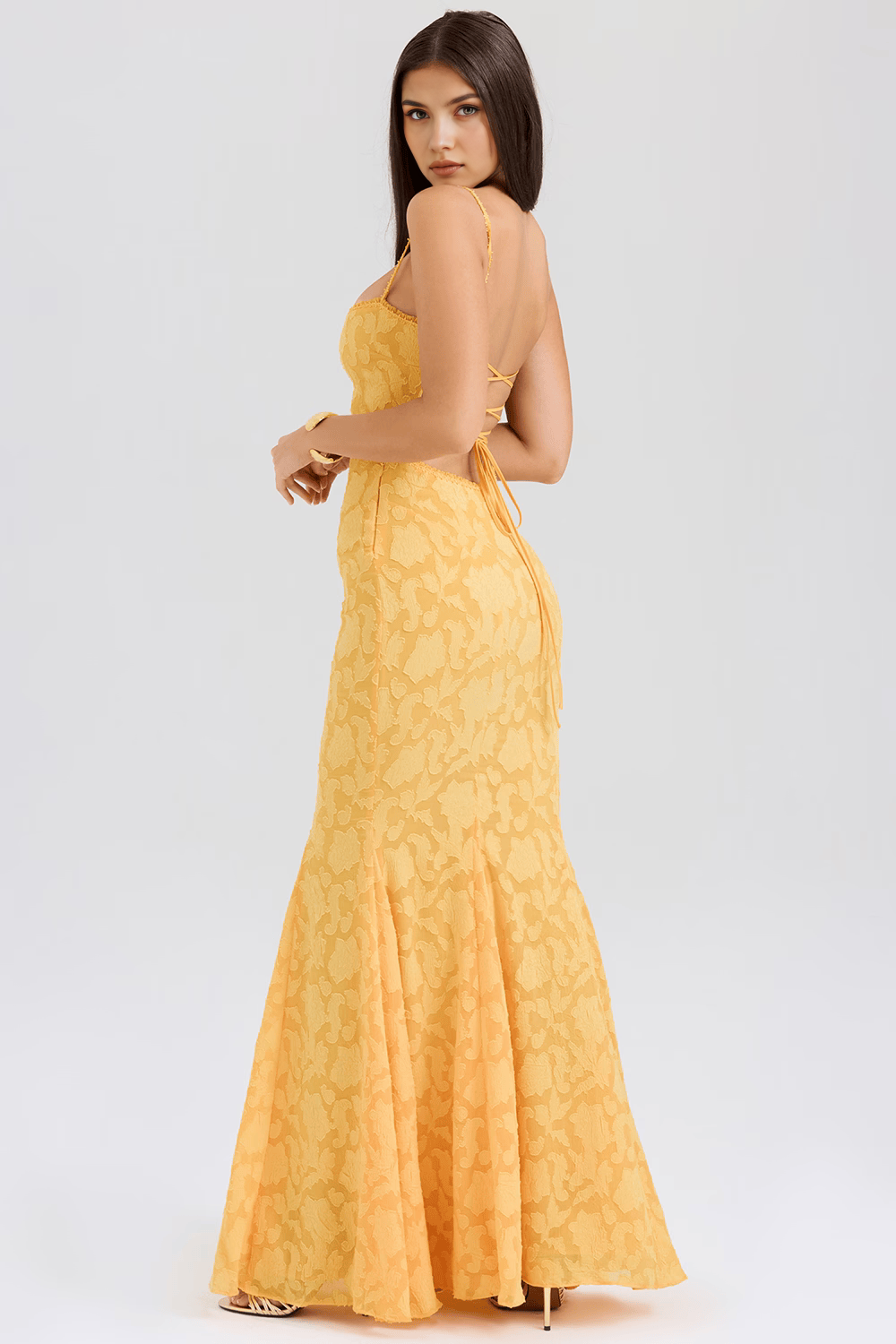 Maxikleid Rebecca – stilvoller Bustier-Look aus Polyester, modern-lang