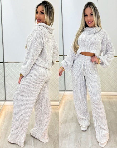 Conjunto Tricô Londres (Calça + Blusa) – Elegância e Conforto em um Look Completo