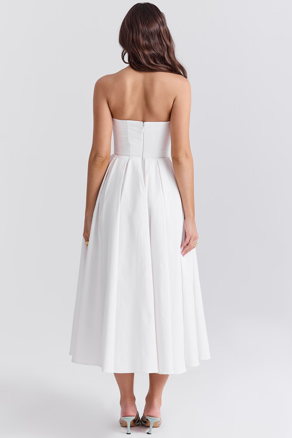 Midikleid Lea – mit floraler Stickerei aus Polyester