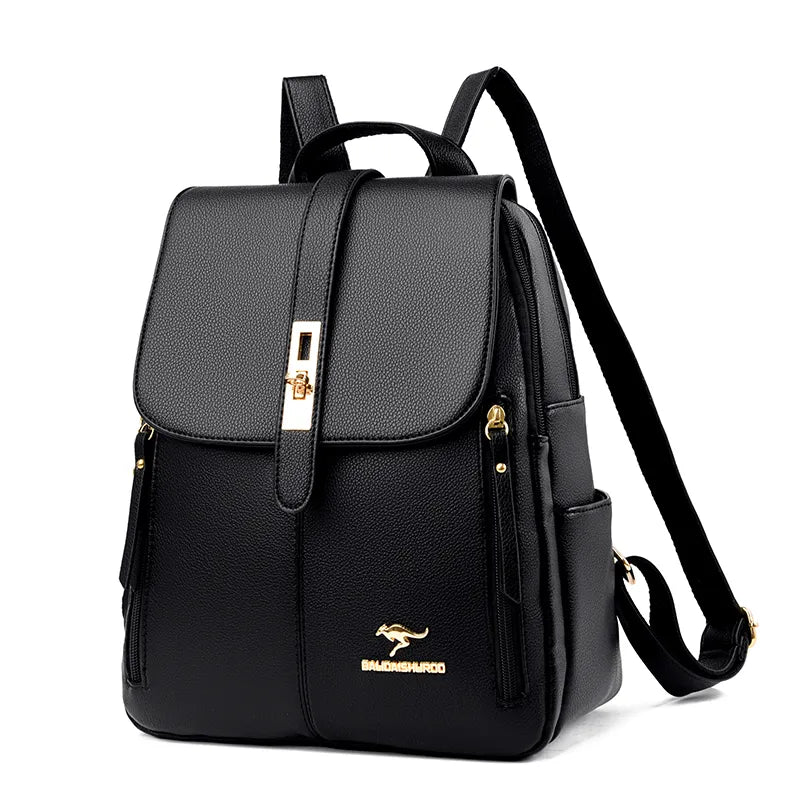 Mochila de Couro Deluxe