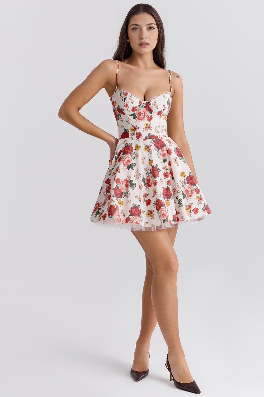 Minikleid Luiza – Doppellagiges Design aus Polyester