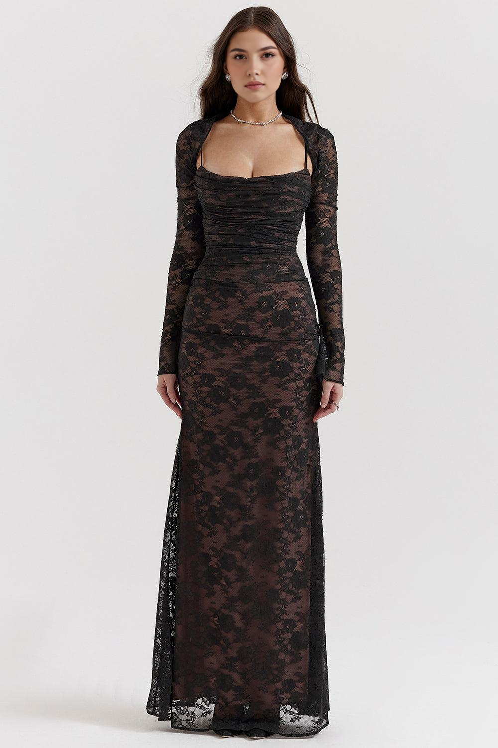 Maxikleid Nora – eleganter Bustierstil aus Polyester, luxuriöses Desig
