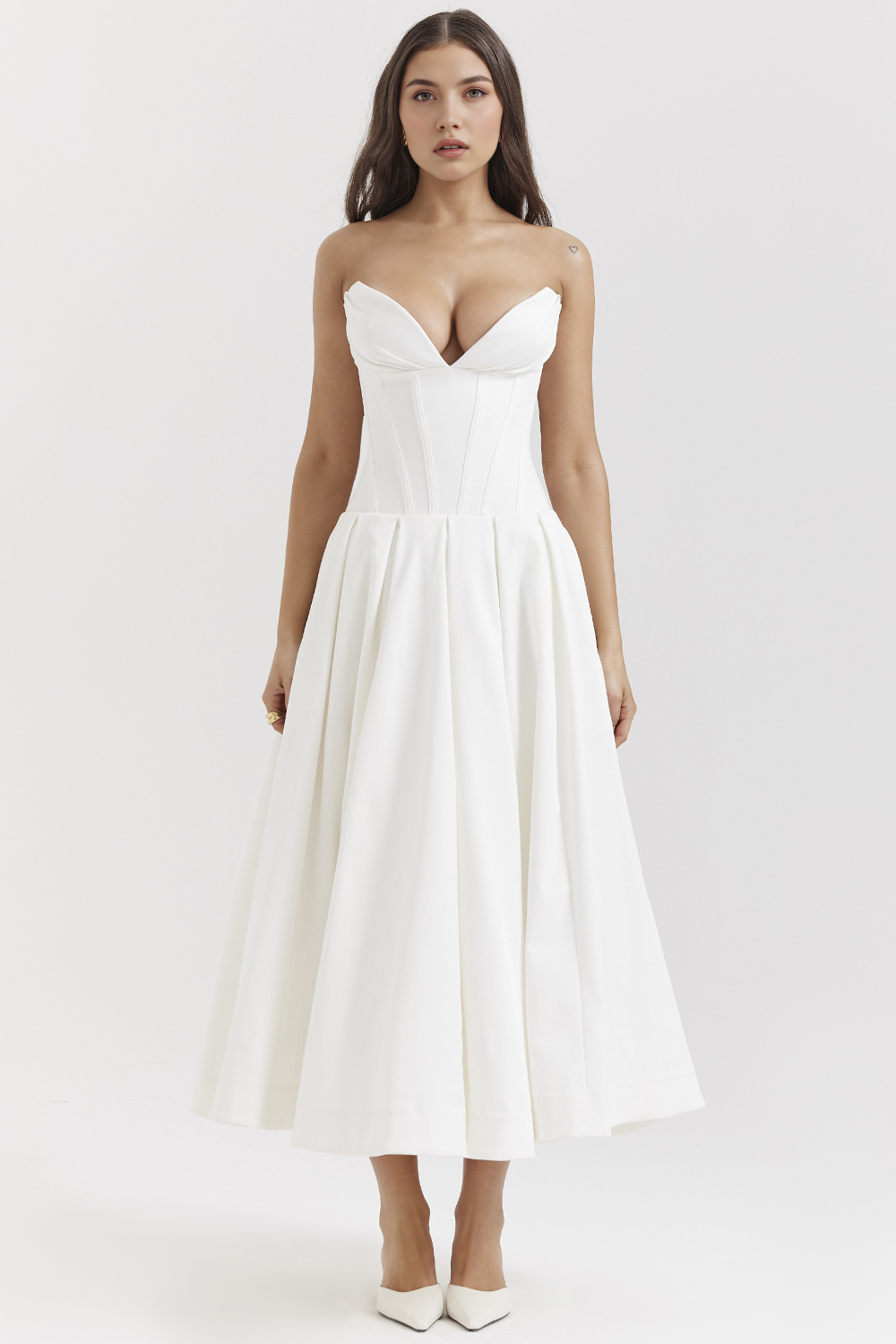 Maxikleid Lea – figurformend aus Polyester, eleganter Schnitt