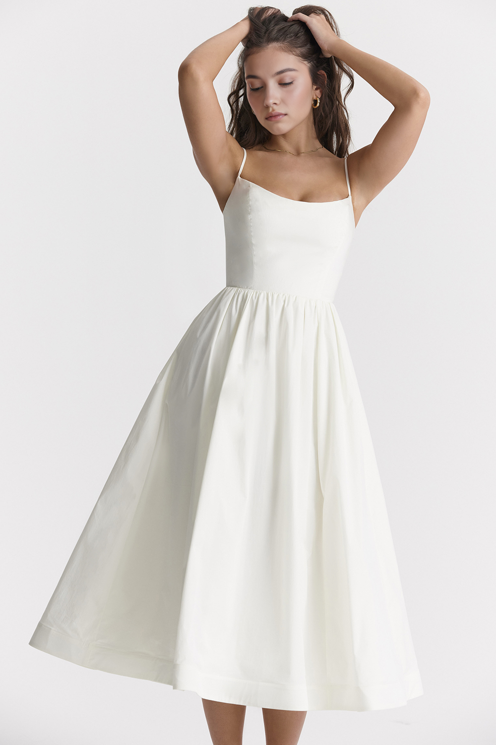 Midikleid Clara – klassisches Design aus Polyester