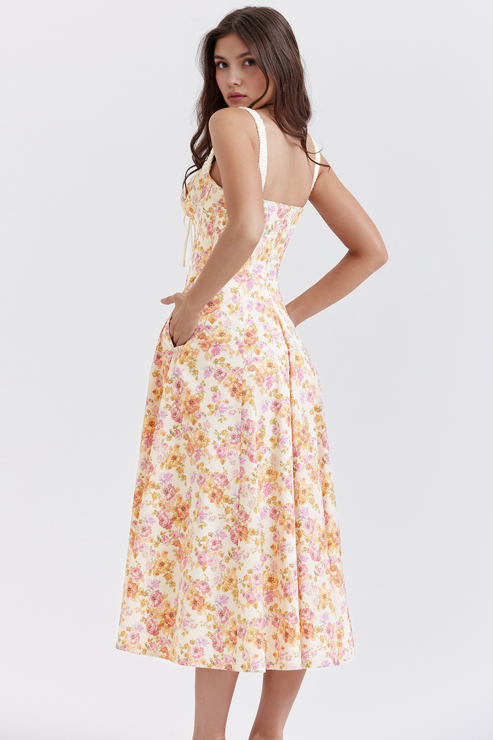 Midikleid Amelie – mit Bustier-Oberteil aus Polyester