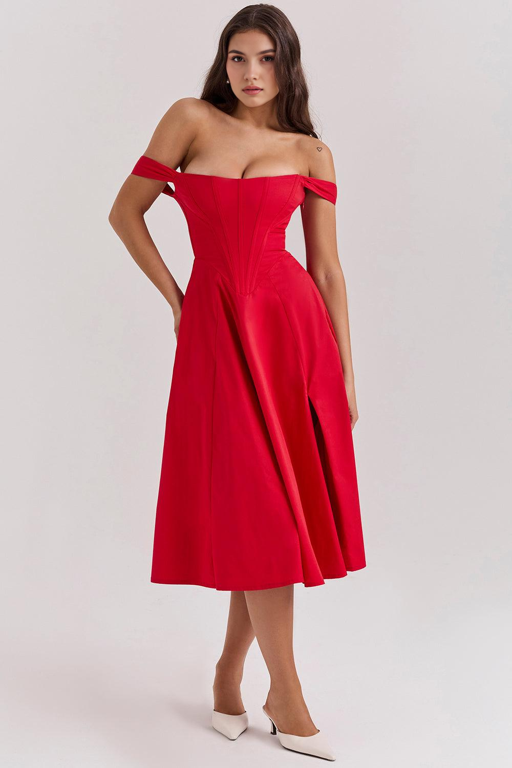 Midikleider Anna & Sophie – Klassischer Look aus Polyester | Kaufe 1, erhalte 2