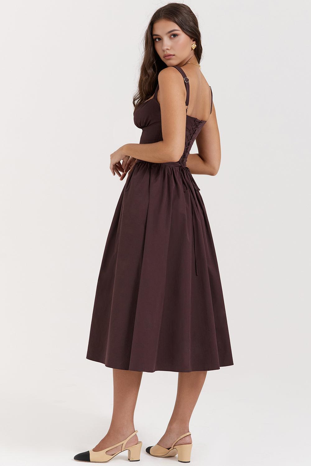 Midikleid Clara – aus Chiffon (Polyester), romantischer Stil