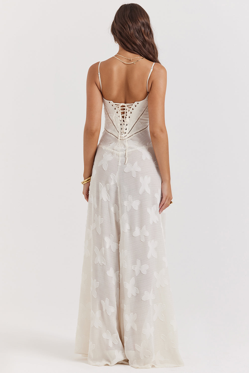 Maxikleid Selina – mit zartem Bustier aus Polyester, schlichte Eleganz