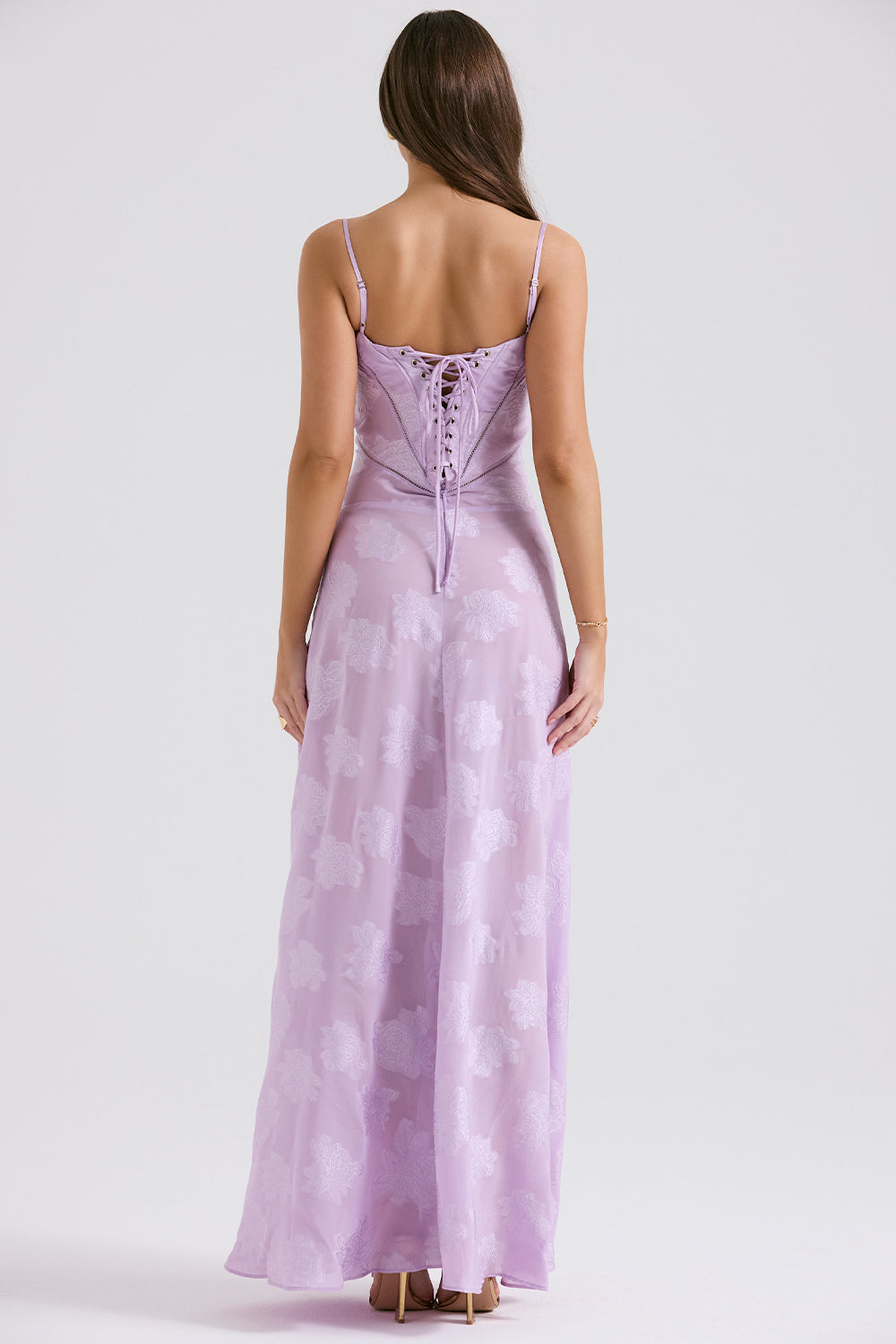 Maxikleid Selina – mit zartem Bustier aus Polyester, schlichte Eleganz