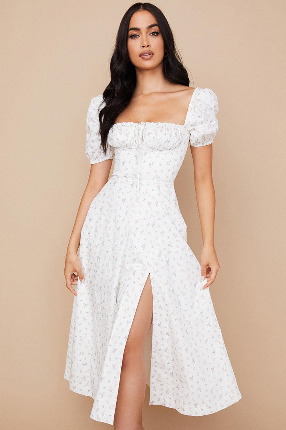 Midikleid Lina – mit Spitze aus Polyester, elegantes Design