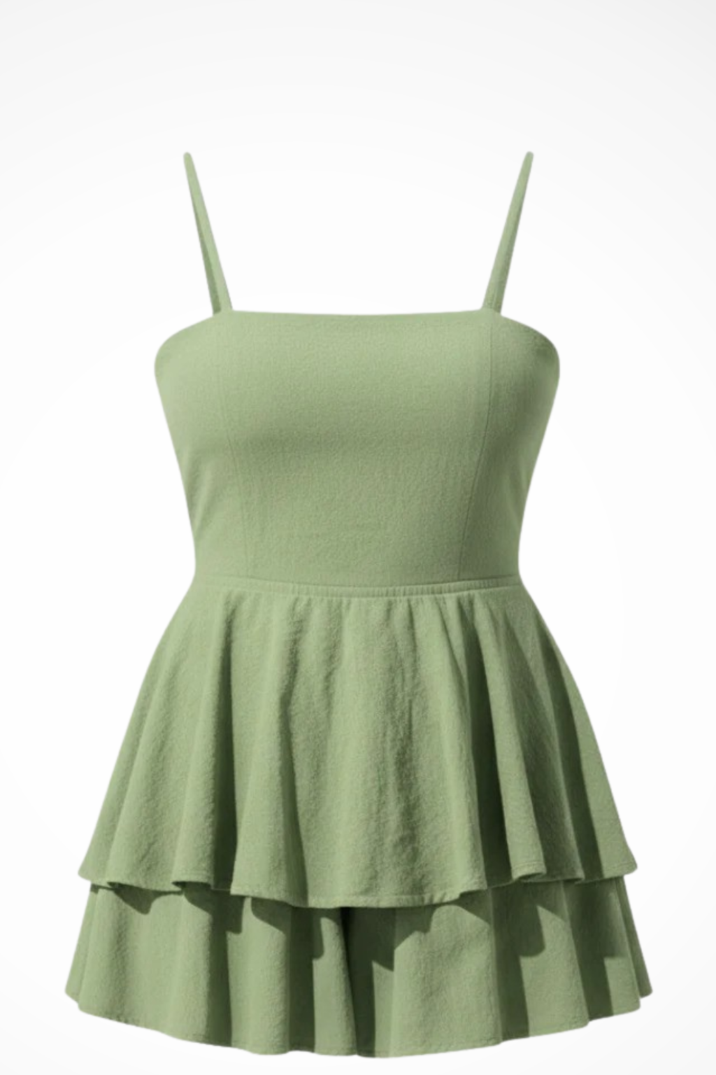 Poppy | Women Strappy Tiered Ruffle Skirt Mini Summer Dress