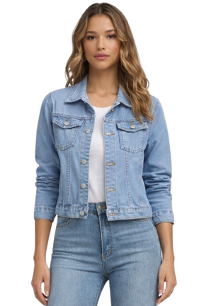 Harlow | Women’s Button Front Denim Jacket
