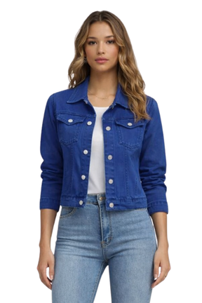 Harlow | Women’s Button Front Denim Jacket