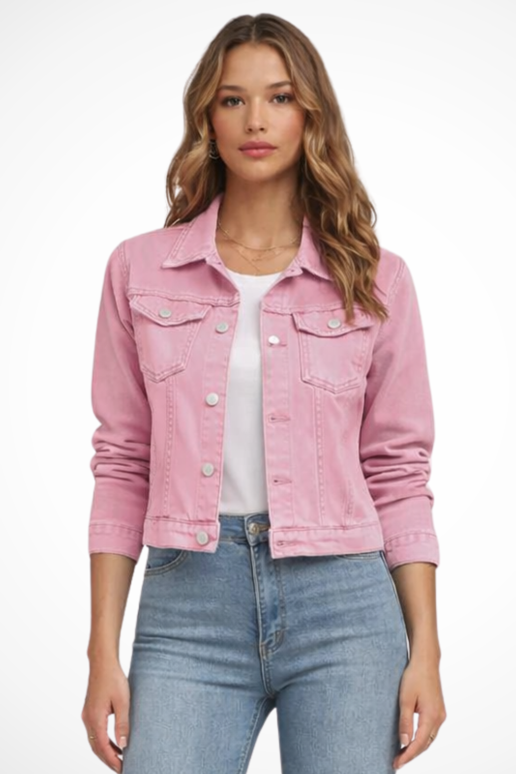 Harlow | Women’s Button Front Denim Jacket