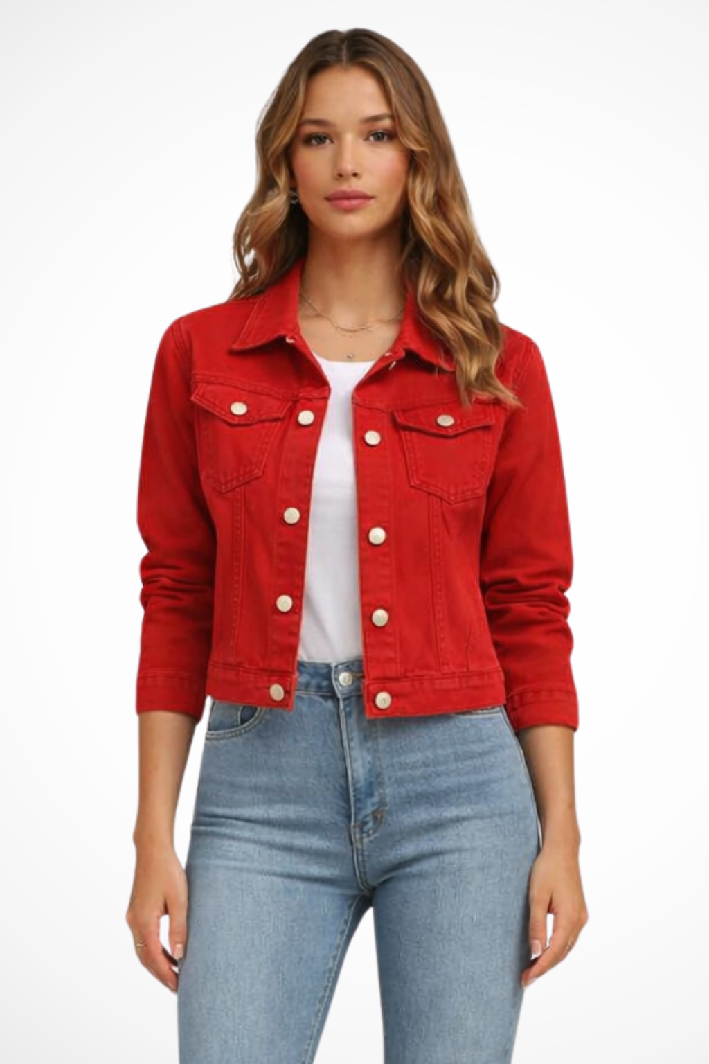 Harlow | Women’s Button Front Denim Jacket