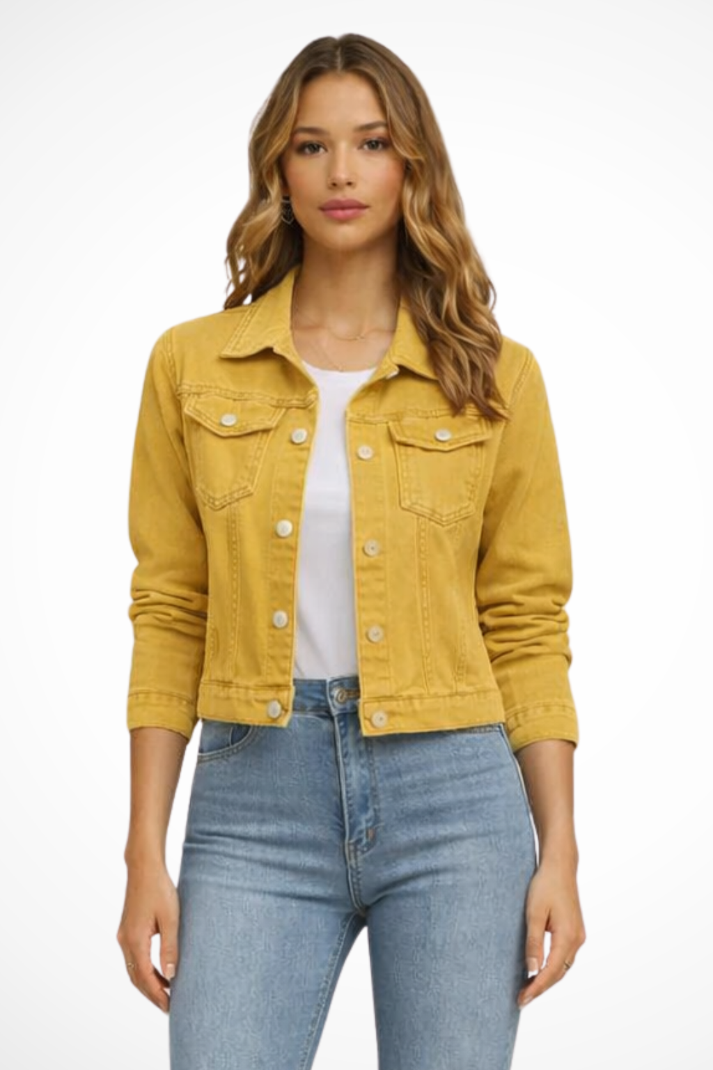 Harlow | Women’s Button Front Denim Jacket