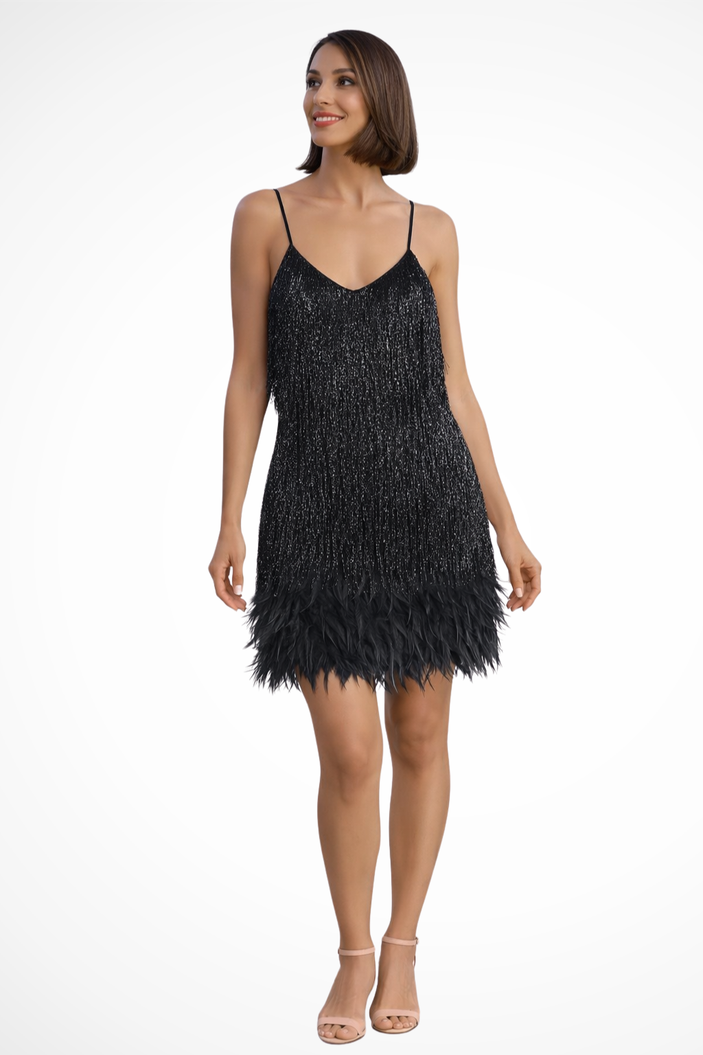 Faelyn | Women’s Fringe Detail Sleeveless Cocktail Dress