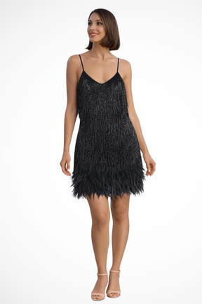 Faelyn | Women’s Fringe Detail Sleeveless Cocktail Dress