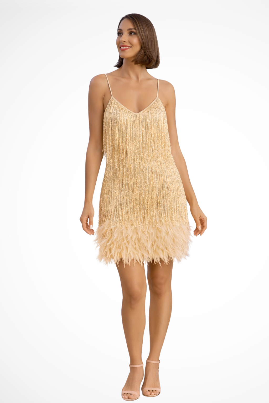 Faelyn | Women’s Fringe Detail Sleeveless Cocktail Dress