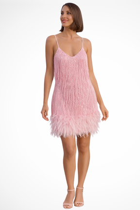 Faelyn | Women’s Fringe Detail Sleeveless Cocktail Dress