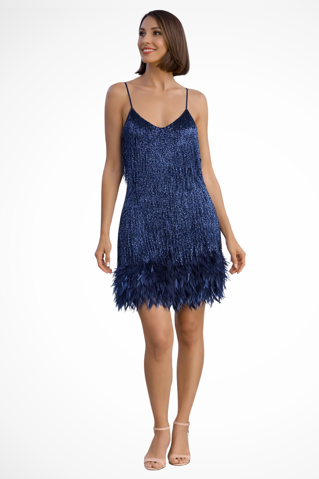 Faelyn | Women’s Fringe Detail Sleeveless Cocktail Dress