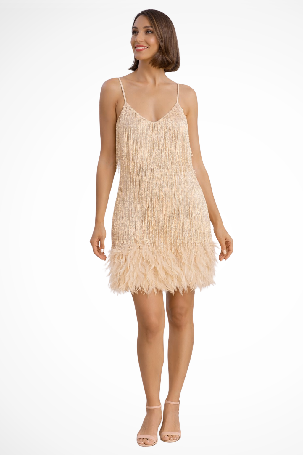 Faelyn | Women’s Fringe Detail Sleeveless Cocktail Dress