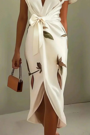 Anna | Women Elegant Wrap Midi Summer Dress
