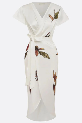 Anna | Women Elegant Wrap Midi Summer Dress