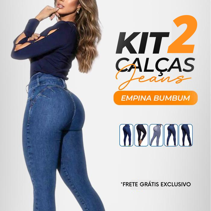 Kit 3 Calças Lipo Jeans Modeladoras [DIRETO DA FÁBRICA]!