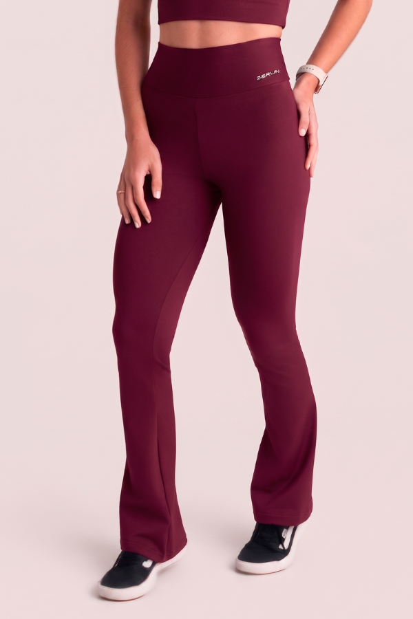Kit 2 Calça Flare Fitness Feminina Flow Zero Transparência
