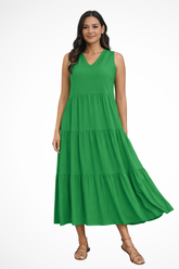 Florence | Women’s Sleeveless Tiered Maxi Summer Dress