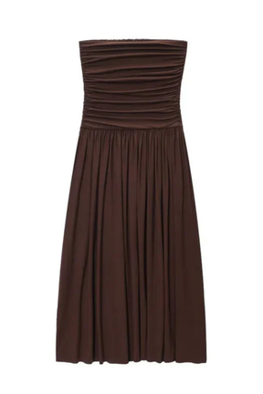 Isabella | Women’s Strapless Pleated Maxi Summer Dress