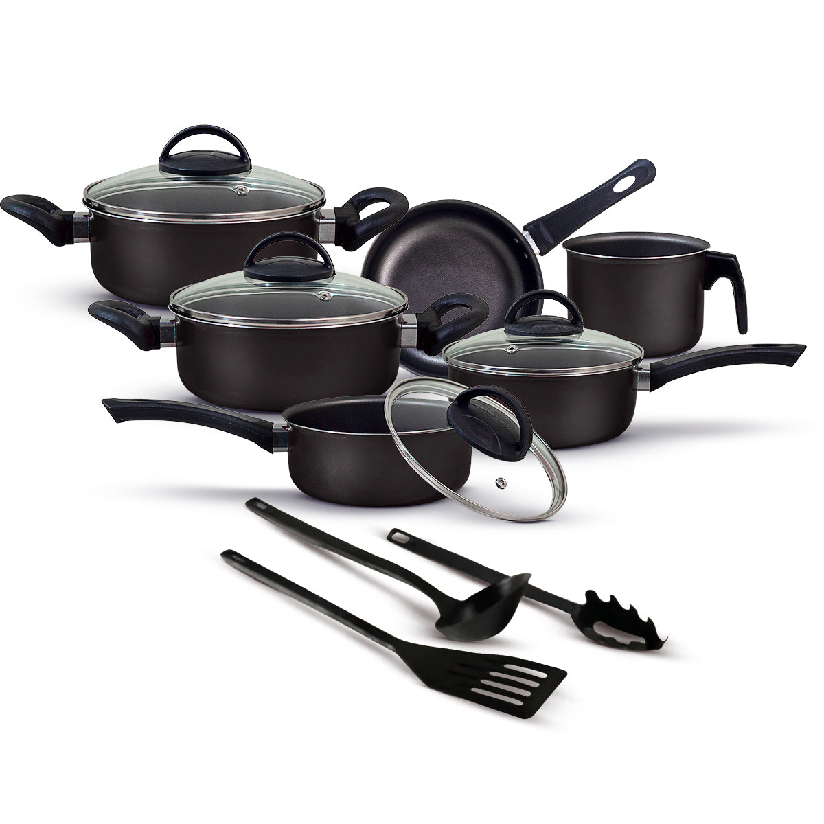 Jogo de Panelas Antiaderente 9 Peças - Teflon