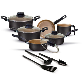 Jogo de Panelas Antiaderente 9 Peças - Teflon