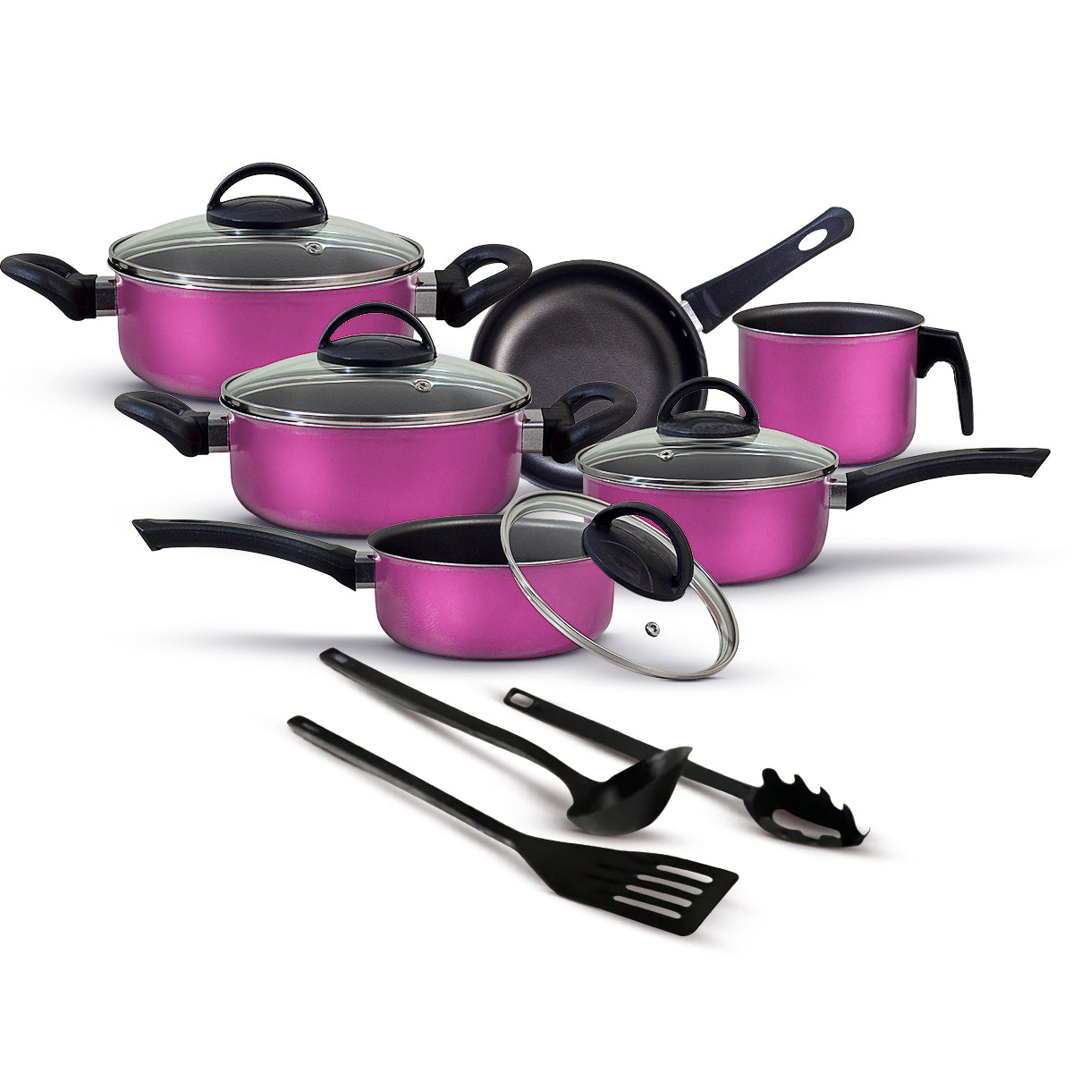 Jogo de Panelas Antiaderente 9 Peças - Teflon