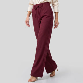 Calça Pantalona | Cintura Alta com Amarração