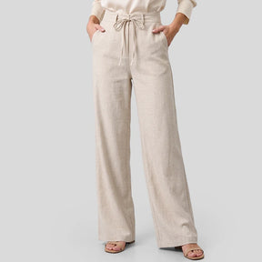Calça Pantalona | Cintura Alta com Amarração